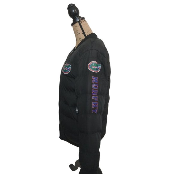 Women's Florida Gator's Black Puffer Jacket " Murphy" NCAA Sz S/M - Picture 4 of 16